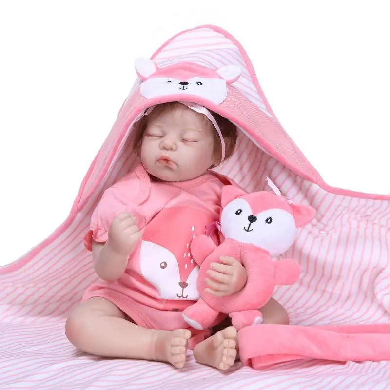Силиконовые Милые Новорожденные Детские куклы и Одежда для кукол мягкие детские
