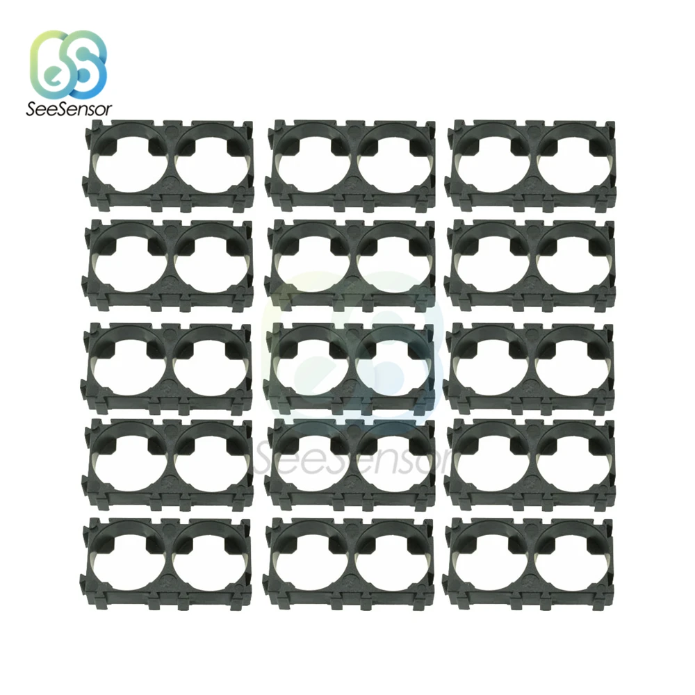 

50Pcs 1x2 Cell Battery Spacer 18650 Battery Radiating Shell EV Pack Plastic Heat Holder Bracket