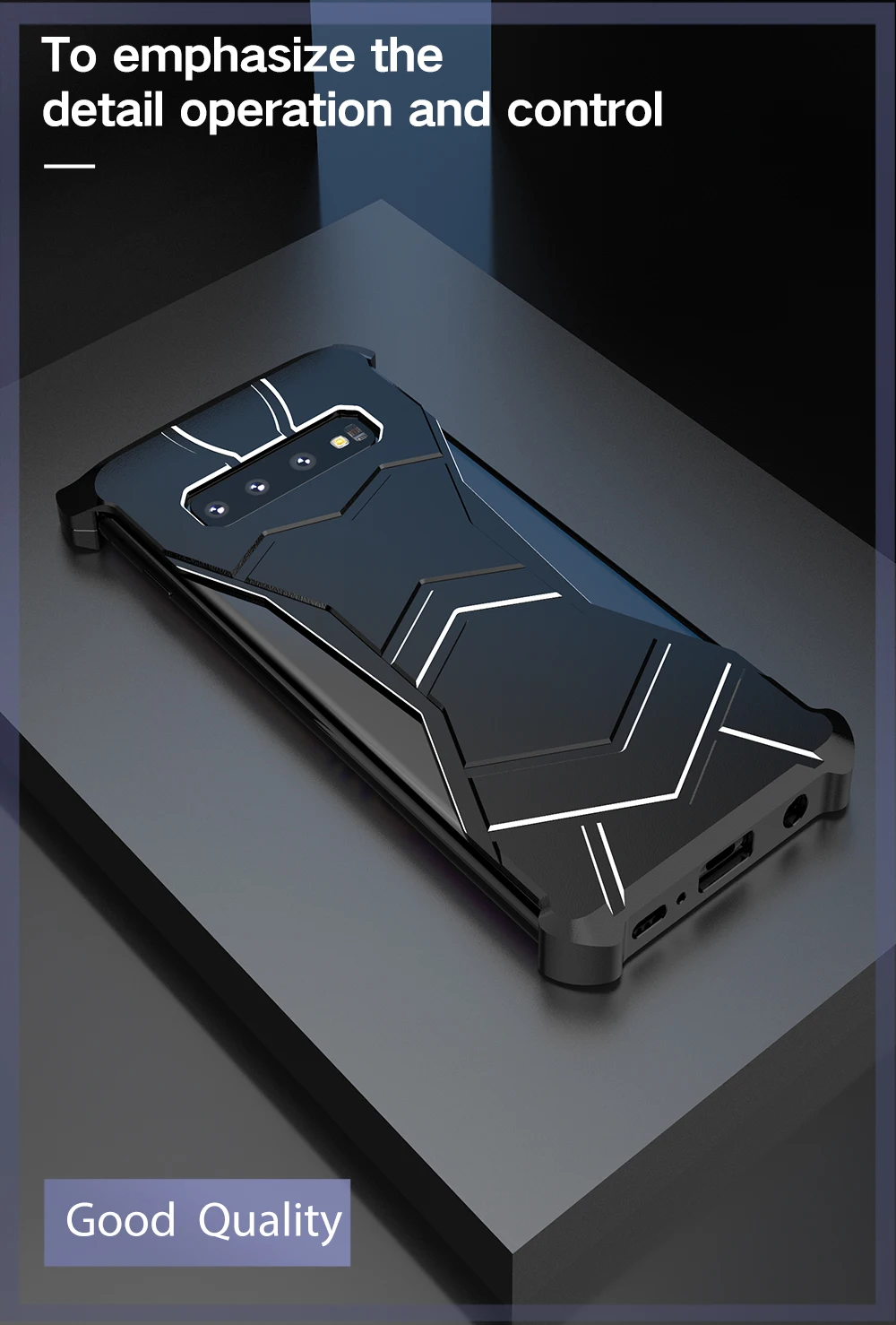 R-Just Роскошный чехол для телефона с пантерой для samsung Galaxy S10 S10e S10Plus алюминиевый бампер Магнитный защитный чехол для Galaxy Note 9