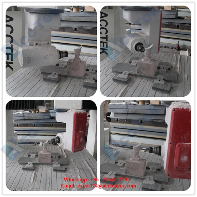 Jinan AccTek 5-й оси cnc маршрутизатор 1212 деревообрабатывающий 3d ЧПУ гравировальный станок