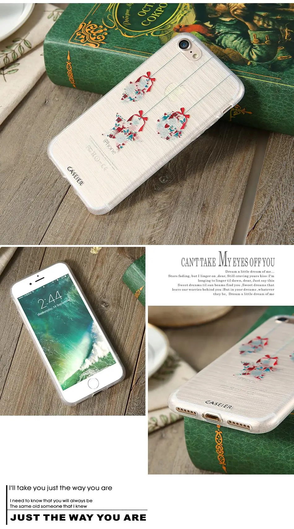 Caseier зимний силиконовый чехол для iPhone 5 5S SE роскошный Снежный серия чехол-крышка с узорами для iPhone X 6 6s 7 8 Plus ультратонкий Capinhas