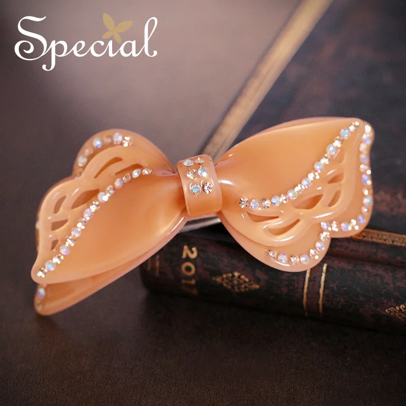 Special Brand Fashion Acetate Fiber Hair Pins &amp Clips Bowknot Accessories Barrettes New Jewelry Gifts for Women S1639H | Украшения и