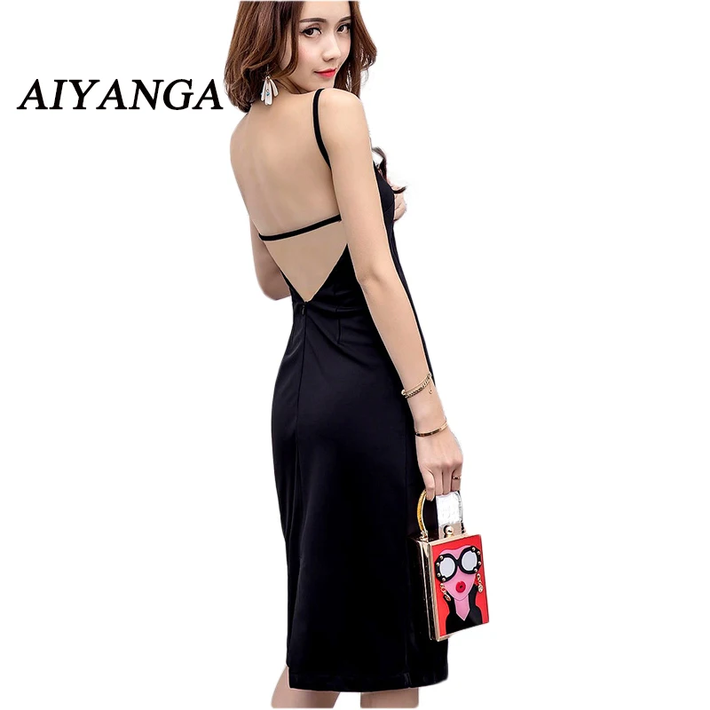 Винтажное женское платье на шнуровке 2017 Вечерние черные сексуальные платья с