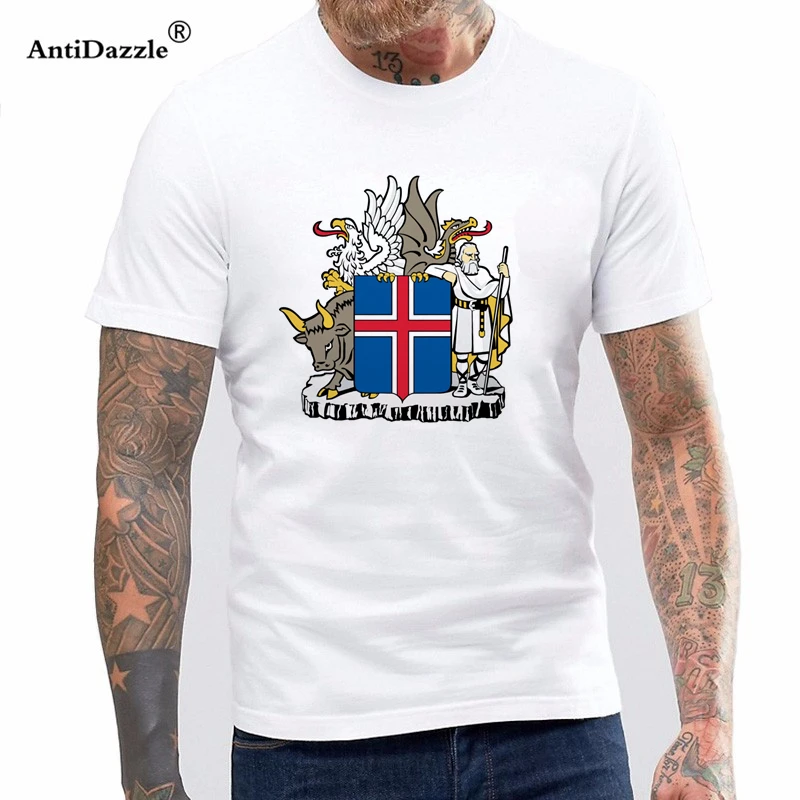 Antidazzle New Man Дизайнерская футболка с принтом Iceland Soccerite Jersey футболка|Мужские