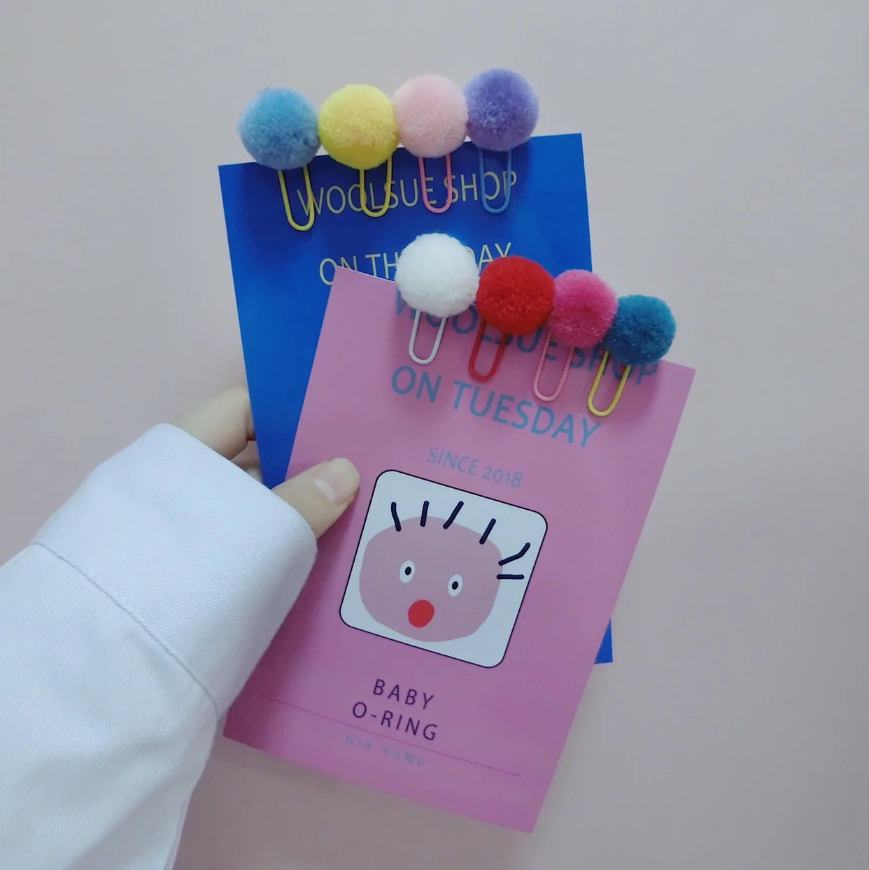 70 шт. зажимы для бумаги с помпоном Meri Party Favor Закладка подарок учителю