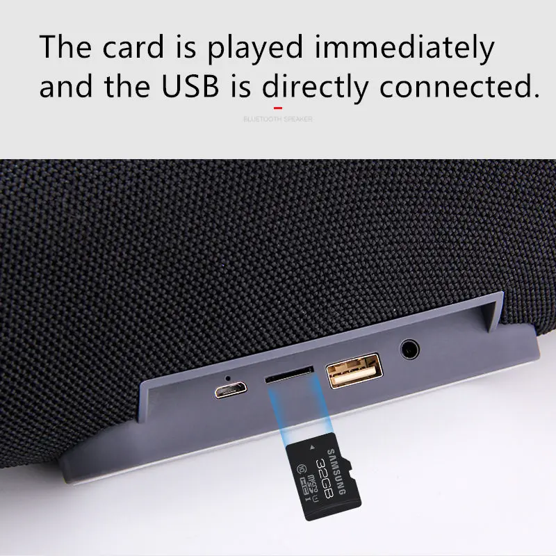Беспроводная портативная bluetooth колонка уличные басы перезаряжаемые