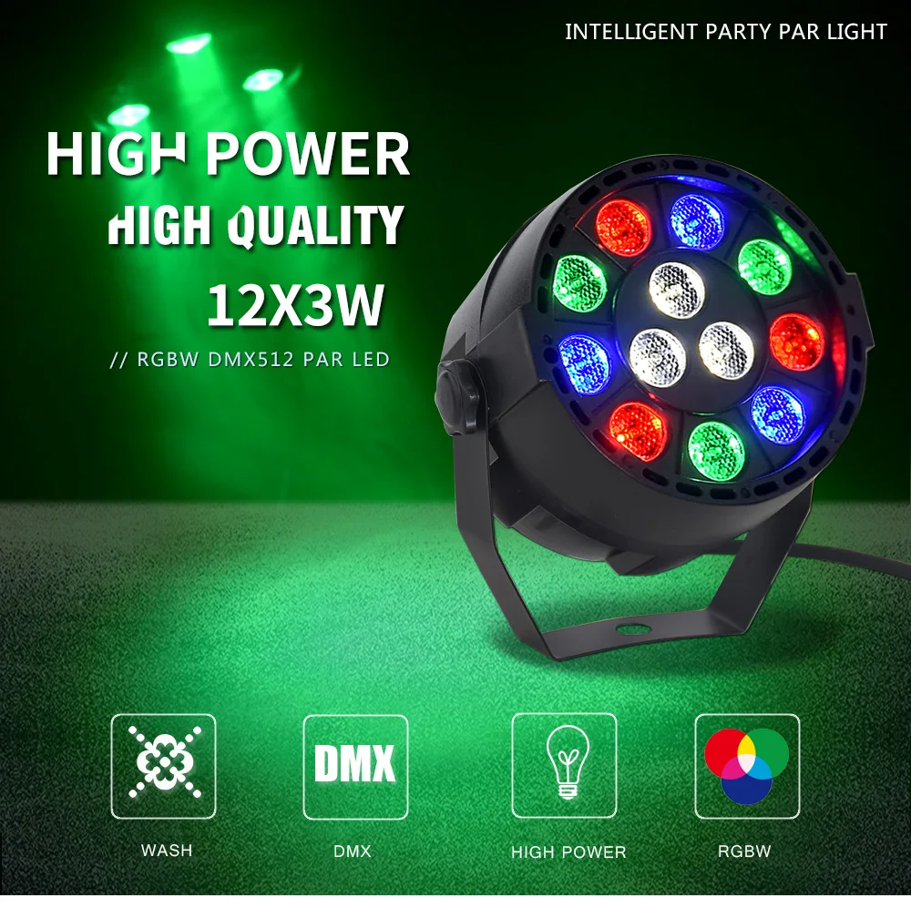 Высокое качество 12 светодиодный par сценический светильник светодиодный RGBW 8 DMX Dream color широкое использование для клуба Dj шоу домашние вечерние бальные полосы Новинка