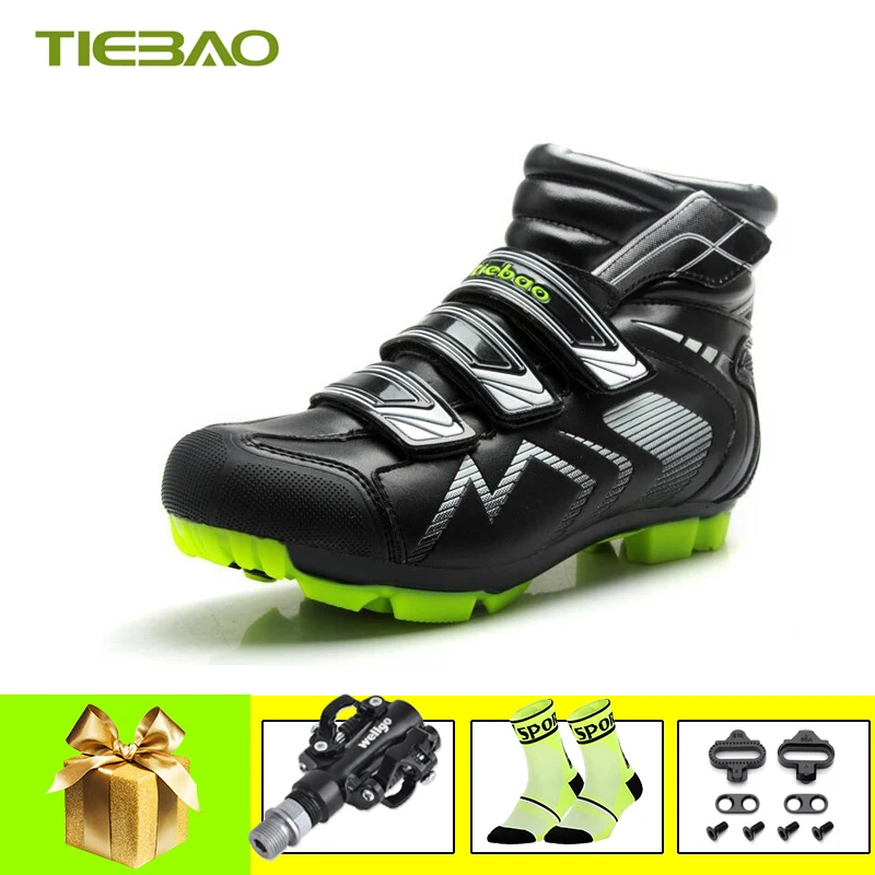 Tiebao зимние Zapatillas Ciclismo Mtb велосипедная обувь Bicicleta Triatlon для езды на велосипеде