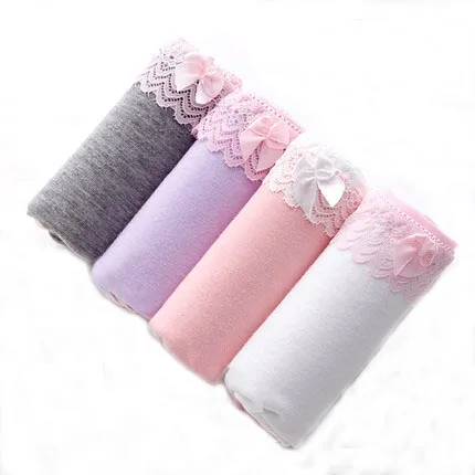 4PCS-juhua-2 4 шт./лот, женское нижнее белье, плюс размер, S-4XL, хлопковые трусики, сексуальные, Calcinha, женские трусики, трусы с принтом - Цвет: 4PCS-juhua-2