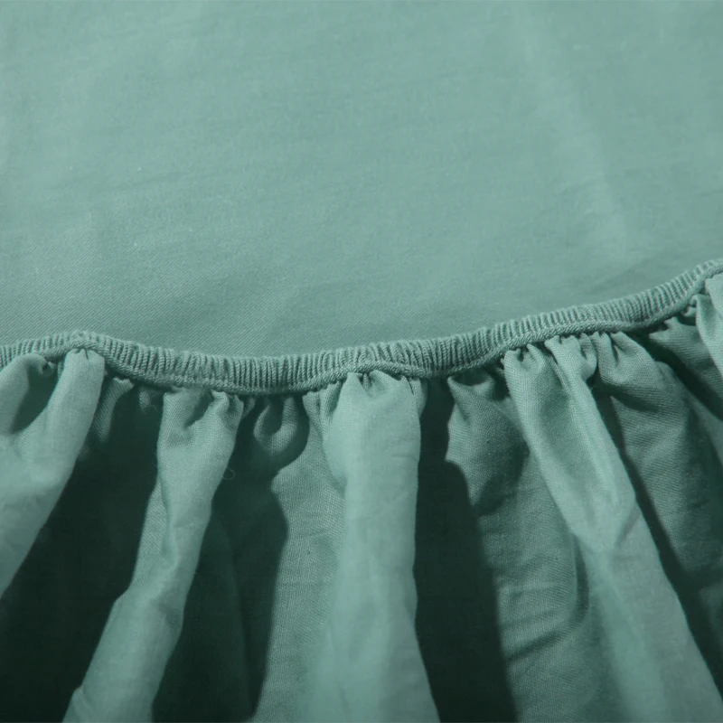 Однотонная натяжная простыня из полиэстера 1 шт. наматрасник с четырьмя углами и