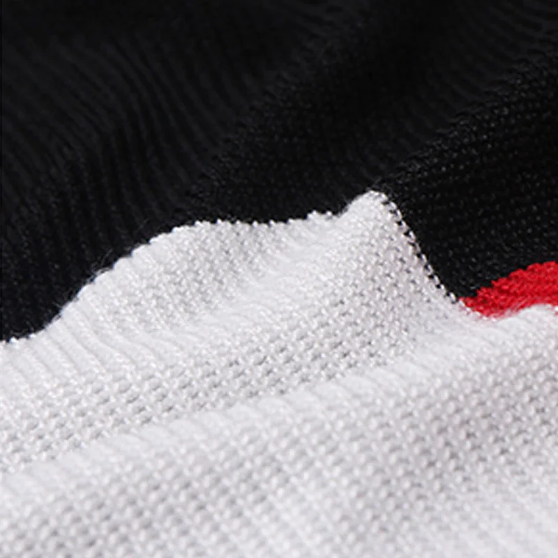 

PAULKONTE 2019 New Autumn Winter Men Sweater Fashion O Neck Color Stitching Slim Fit Fashion Warm Knitted Pullover Men'S Coat