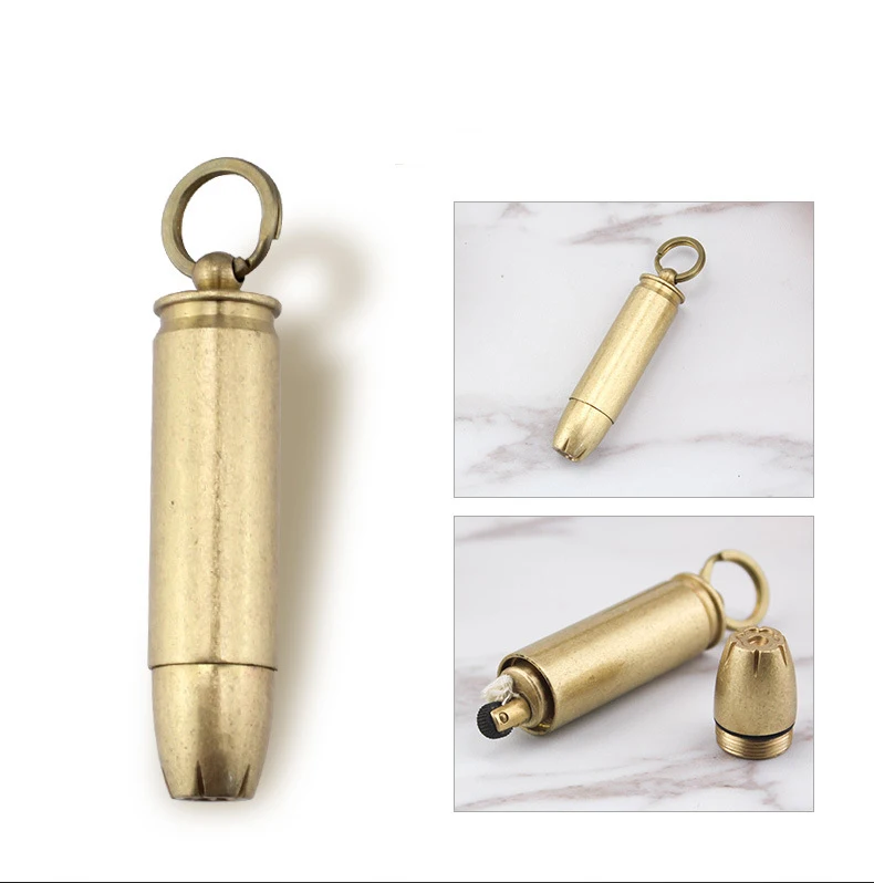 Mini Portable IMCO Brass Oil Lighter Petrol Gasoline Briquet Pendant | Дом и сад