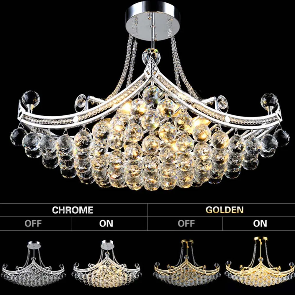 Европейская современная простая Хрустальная маленькая люстра светодиодный