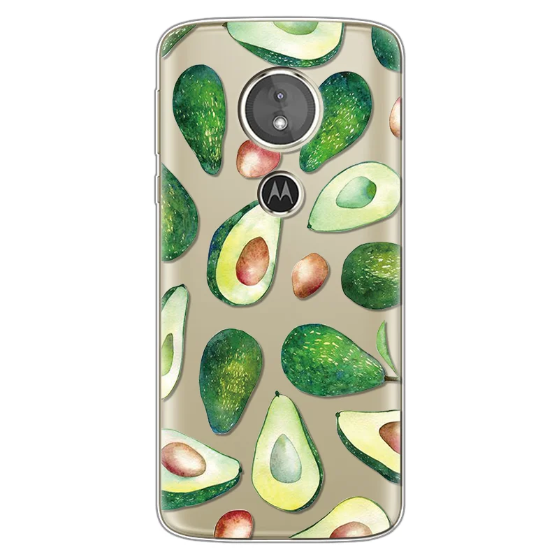nygguohe Забавный прозрачный чехол авокадо для Motorola Moto G7 power C E4 E5 G4 G5 G5S G6 Plus G3 G4 G6 Z Z2 Z3 E5 G7 Play Go One мягкий чехол-накладка - Цвет: nygguohe