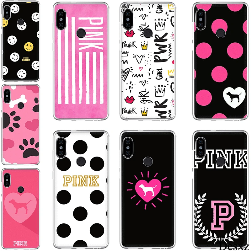 Чехол Desxz PINK LOVE для Xiaomi Mi 6 8 Lite SE A1 A2 5X 6X Mix 2S F1 9 9se MAX 3|Чехлы-накладки| |