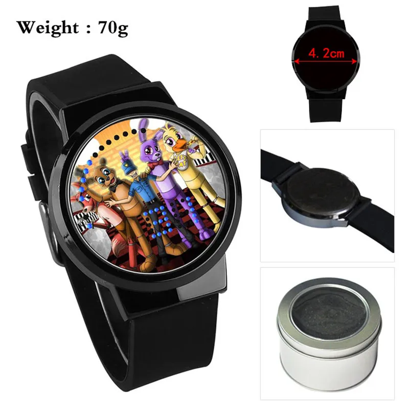 Часы Five Nights At Freddy Bonnie Foxy для мальчиков и девочек водонепроницаемый светодиодный сенсорный экран наручные часы студенческий подарок - Цвет: Style 12