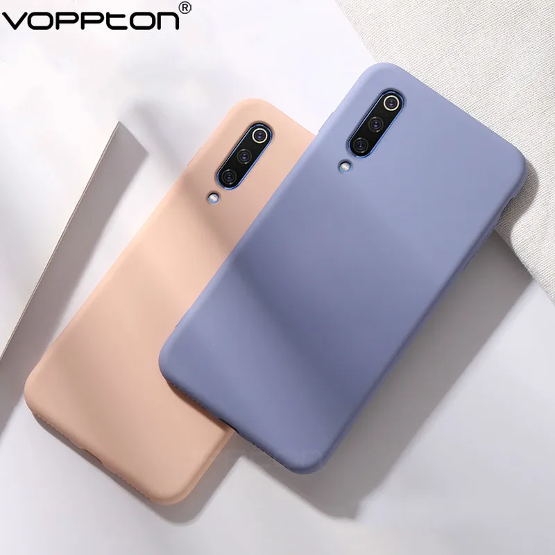 Vopптон для Xiaomi Mi CC9 CC9e чехол телефона жидкий силиконовый мягкий резиновый из ТПУ