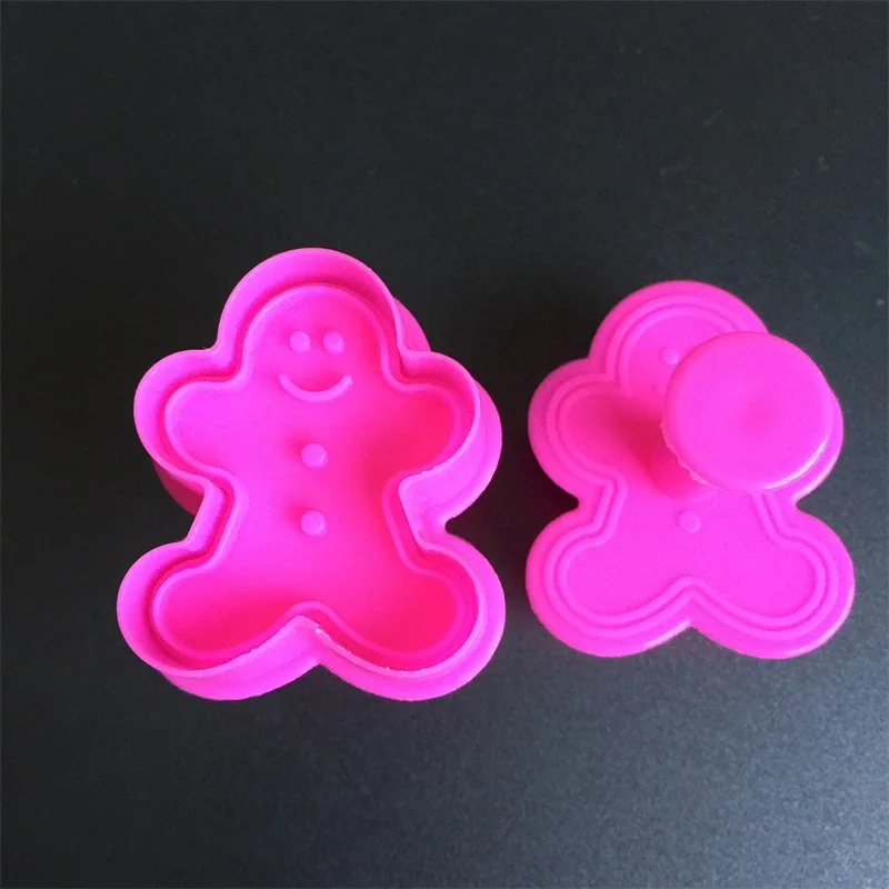 Рождественское украшение для печенья имбирный человек форма поршень резаки