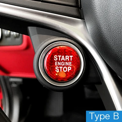 

Настоящее твердое углеродное волокно для Alfa Romeo 147 156 159 Giulia Stelvio, аксессуары, кнопка запуска двигателя автомобиля, кнопка запуска и остановки, наклейка зажигания