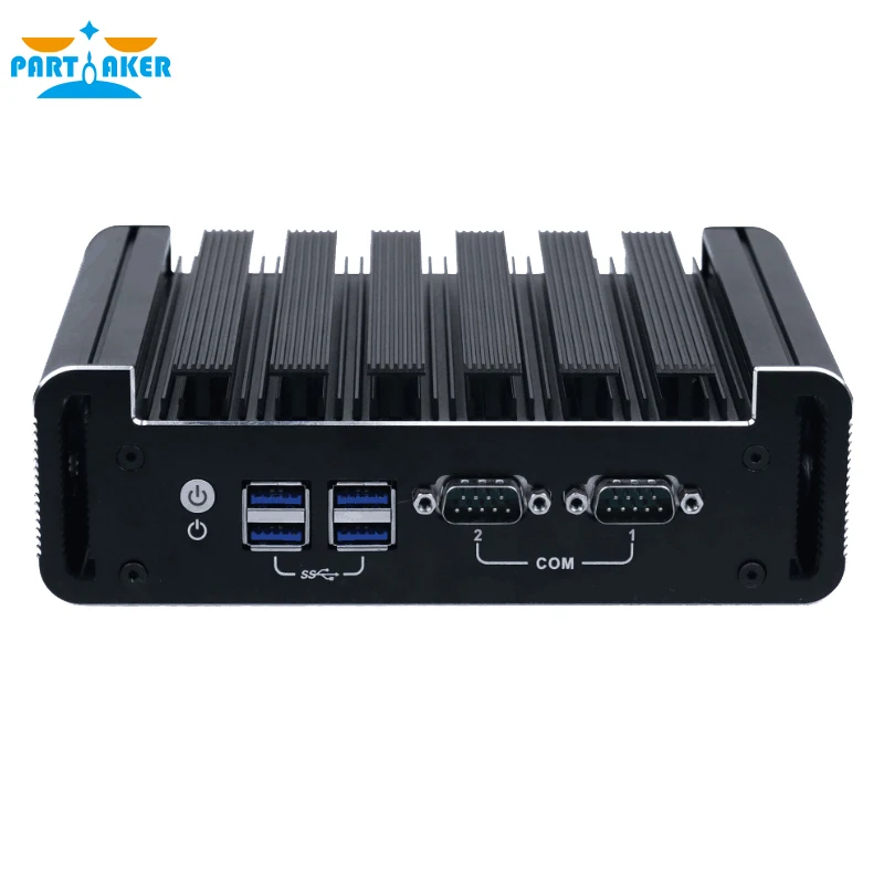 Partaker Dual Lan WIN10 WIN8 Fanless Mini PC Core Skylake i3 6100U i3 7100U Embedded SIM slot support 3G 4G module