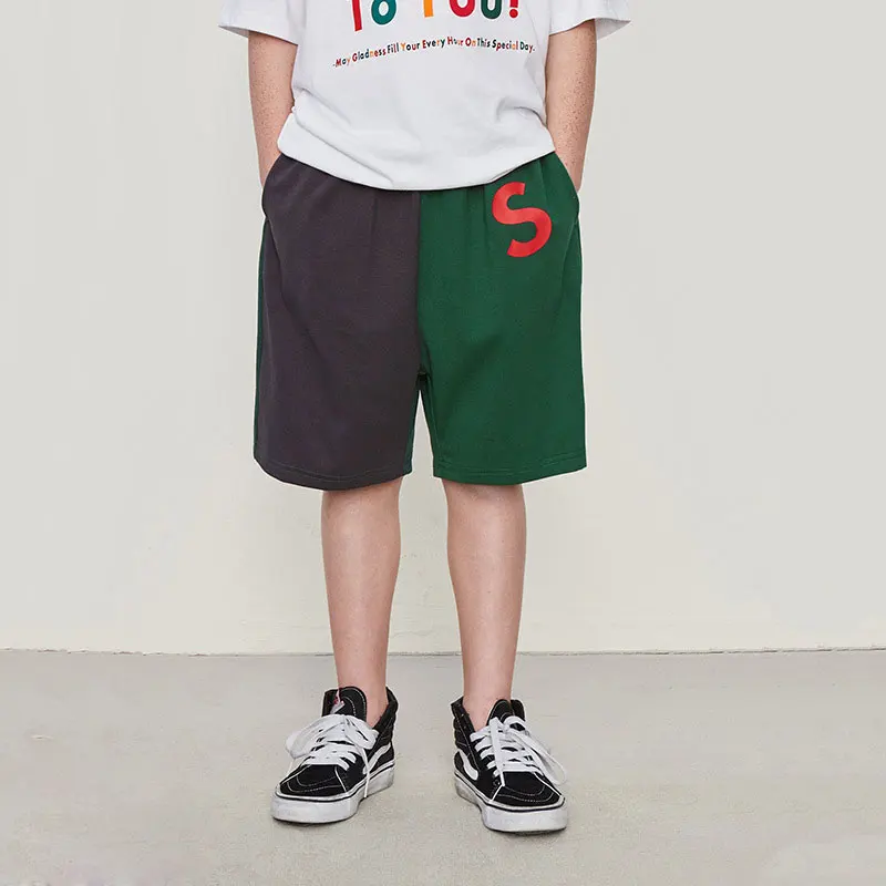 Пять Pants2019 новые летние больших размеров стильная Марочная Детская S с надписями