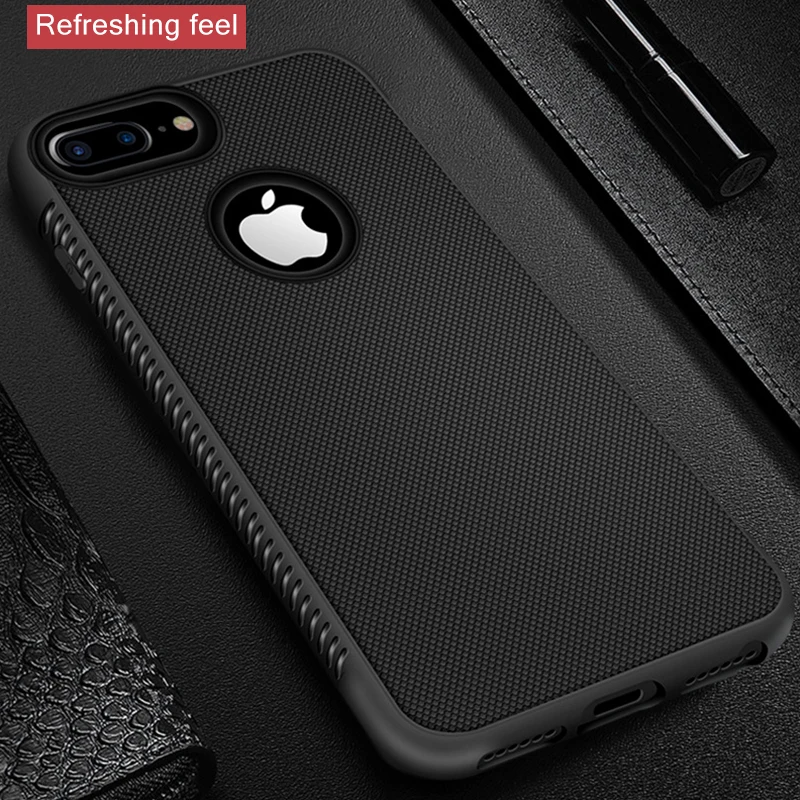 Прочный чехол для iPhone X XR XS максимальный чехол силиконовый бампер Матовые чехлы для iPhone 6S 6 7 8 Plus 7Plus 5 5S SE Противоударная задняя крышка