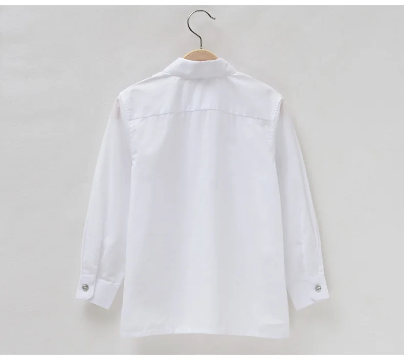 Рубашки с длинным рукавом для мальчиков и девочек детская школьная форма