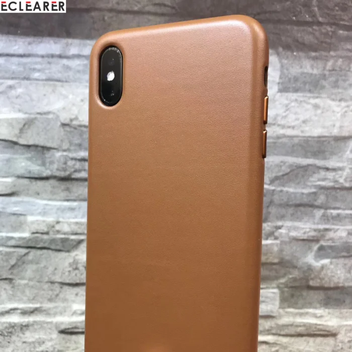 Винтажный чехол в официальном стиле для iPhone XS MAX, чехол из натуральной кожи, Роскошный Металлический объемный чехол для iPhone XS MAX X XS, чехол s - Цвет: Brown