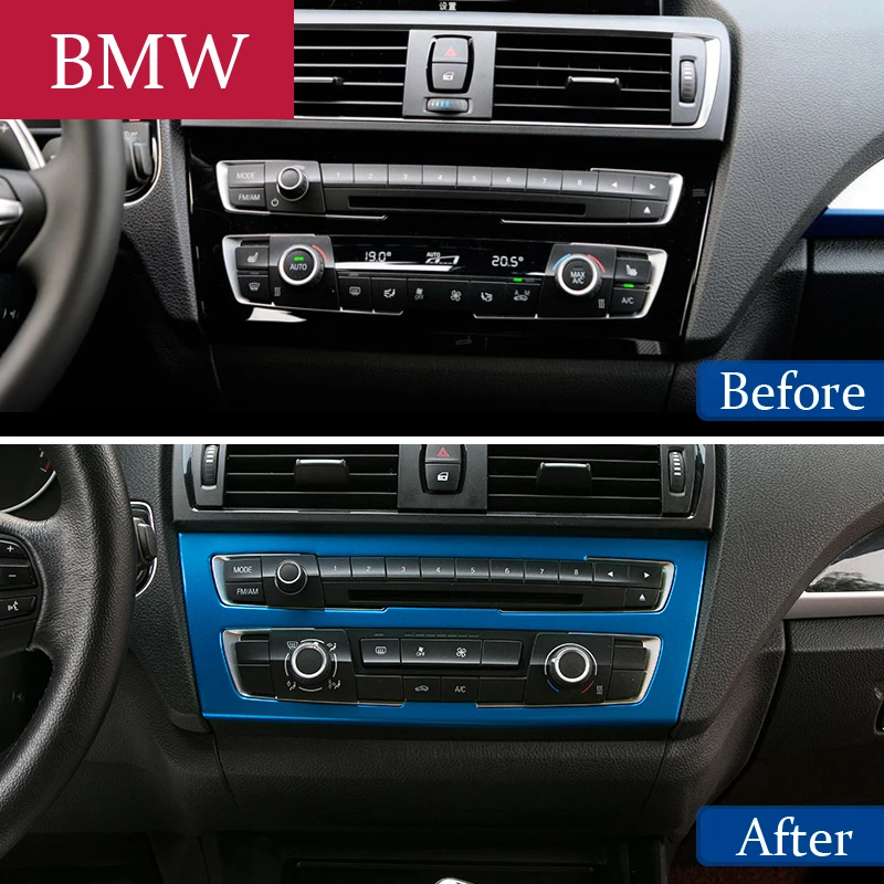 Car Inernal Pearl control Refit CD Center panel Decorative Cover trim Sticker For BMW 1 Series F20 Accessories Car-Styling | Автомобили и