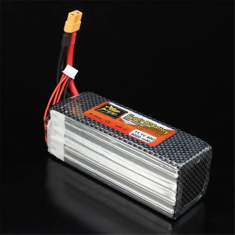 Аккумуляторная Lipo батарея ZOP Power 11 1 В 8000 мАч 3S 40C XT60 вилка с батарейным сигналом |