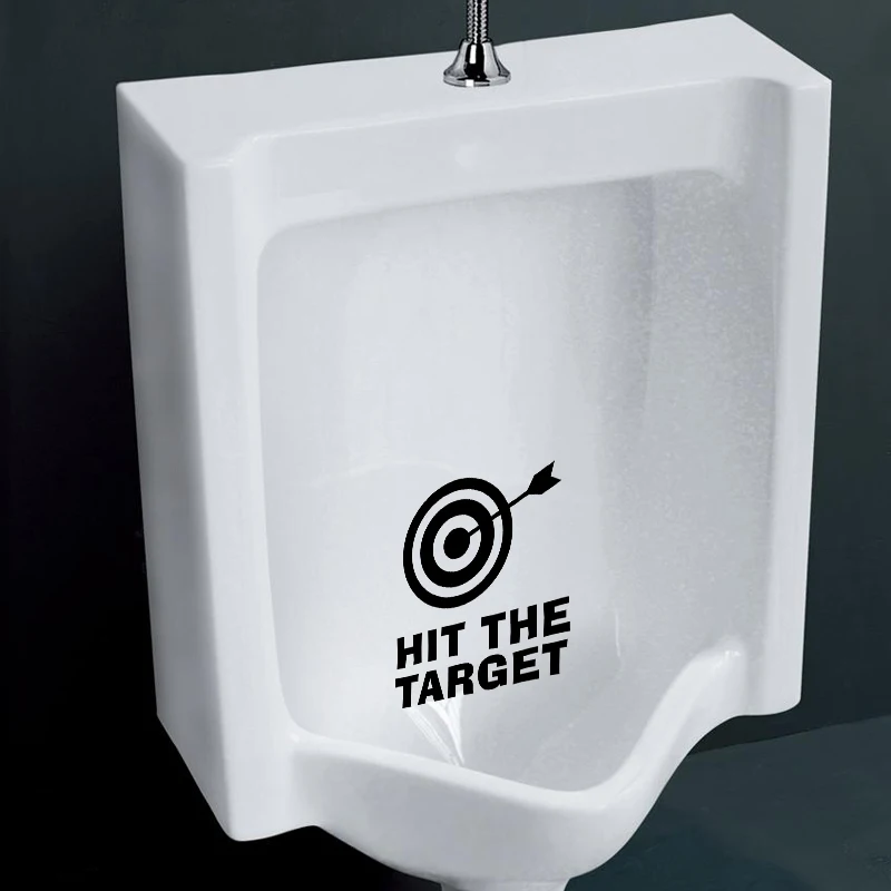Hit the target наклейки для унитаза Vinyl магазина офиса дома кафе гостиницы туалета