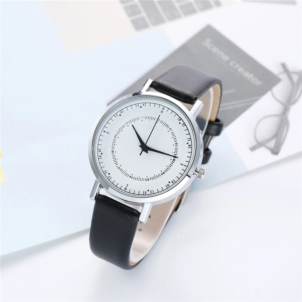 Модные часы для женщин Стильный золотой кожаный ремешок женские Relogio Feminino