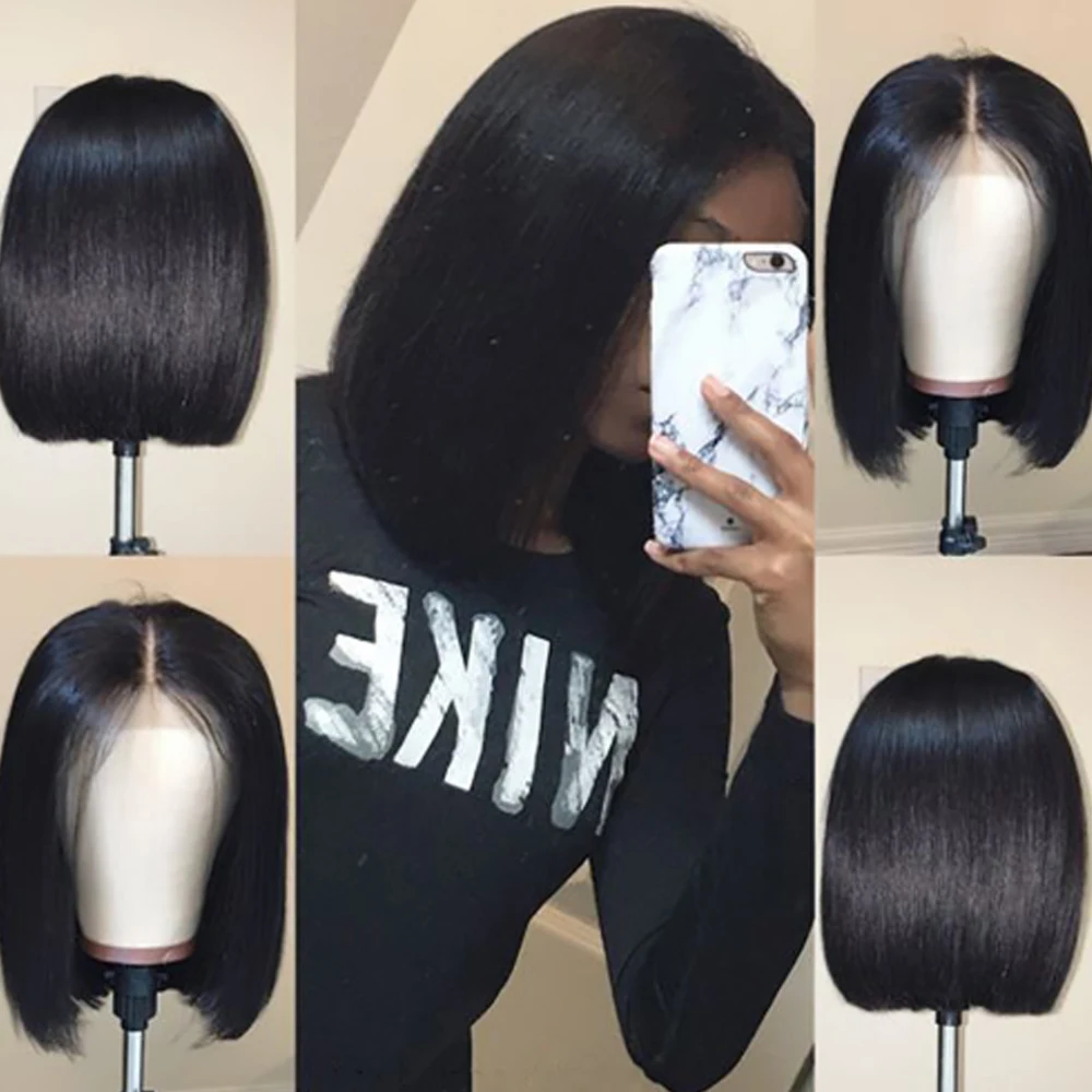 Роскошная Дива бразильские 100% прямые человеческие волосы парики машинное