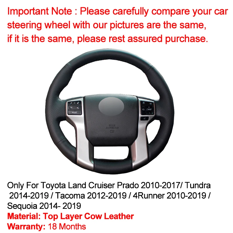 Ручное шитье кожа бычьей кожи для Toyota Land Cruiser Prado 2010 2017 Tundra 2014 2019 Tacoma 2012 2019|Чехлы на