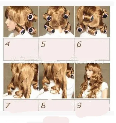 6 шт./партия изогнутая губка для волос артефакт не повредит волосы Мода Губка