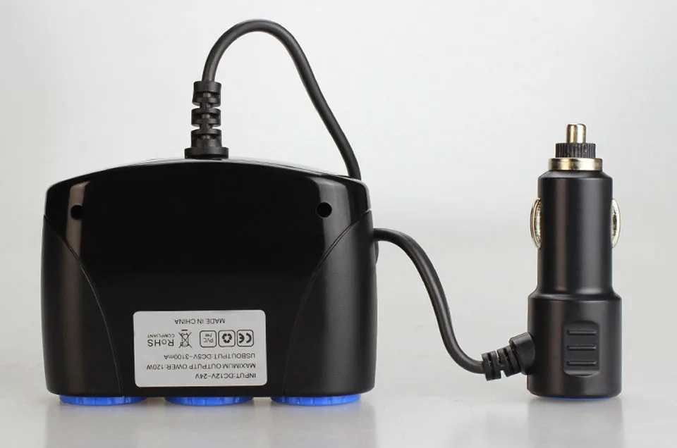 Прикуриватель разветвитель питания с USB адаптер для автомобильного прикуривателя для музыки MP3 gps DVR Автомобильный разъем прикуривателя