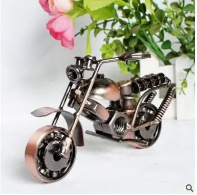 Фигурка из железа для мотоцикла, винтажная модель мотоцикла ручной работы, 20 видов, 15 см, металлический реквизит для мотоцикла, подарок для мальчика, детская игрушка, украшение для дома и офиса