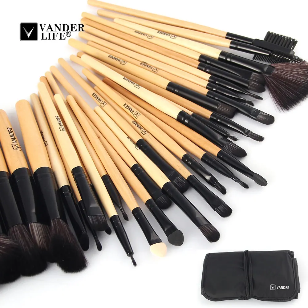 Vander Life 32 шт Профессиональные кисти для макияжа Мягкая Косметика набор кистей