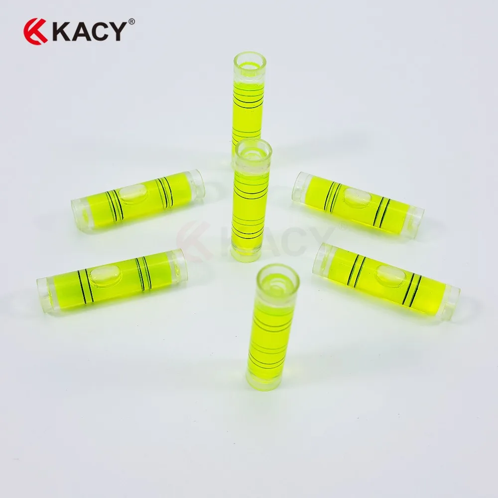 

KACY 50PCS 5X12mm Cylindrical Plastic Bubble Spirit Level Vials