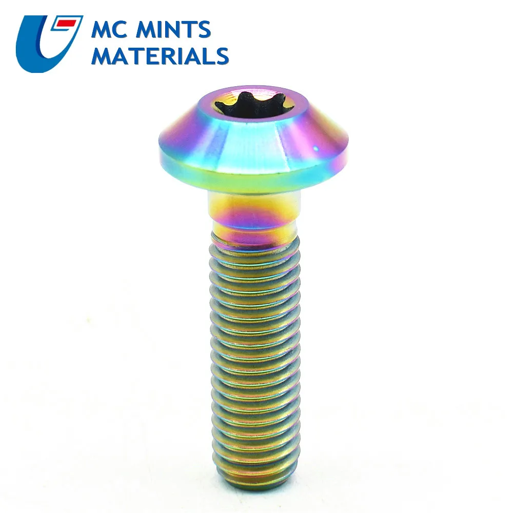 Титановые болты M8 x20/30 мм мотоцикл модификация тормозной диск DIY Ti Болт суппорты Пан Torx головка Ti винты Ti крепеж