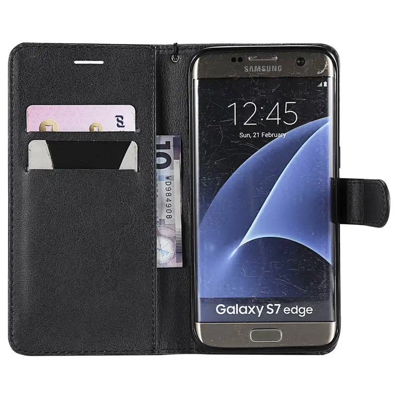 Чехол для Samsung Galaxy S7 Edge G935F SM-G935F из искусственной кожи с откидной крышкой S7Edge G935 G9350