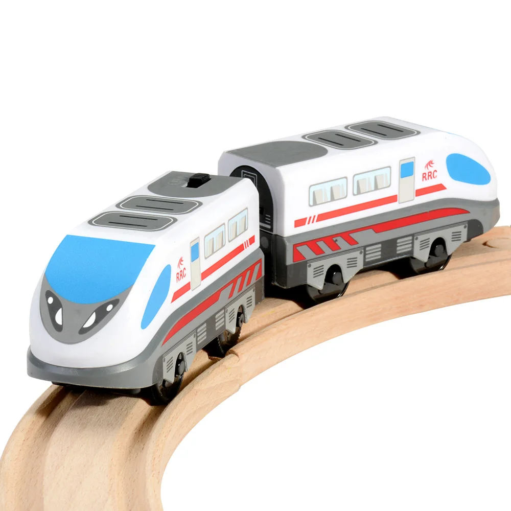 Магнитная Батарея управляемый действий поезд мощный двигатель Bullet Train игрушки