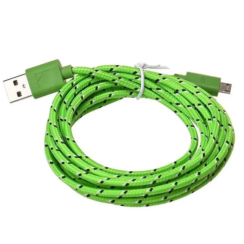 Универсальный 1 м Micro USB кабель зарядного устройства пеньковая веревка зарядное