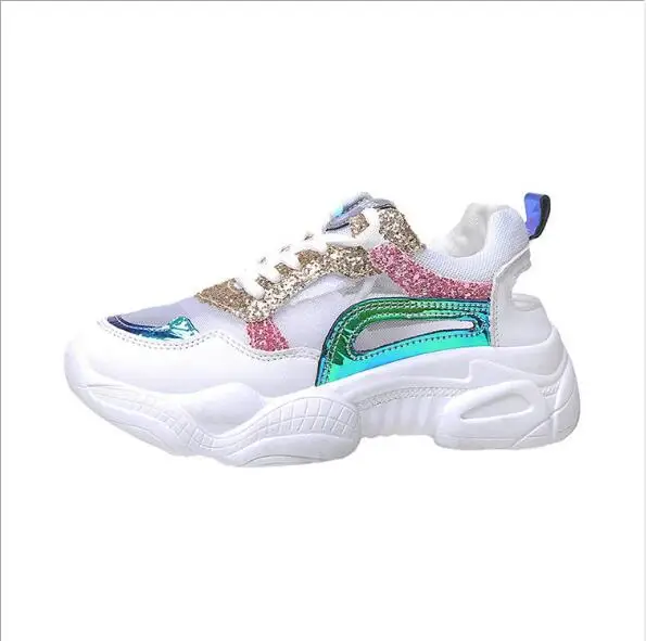 Женская обувь Новинка 2019 года повседневная для бега глубокая дышащая толстая