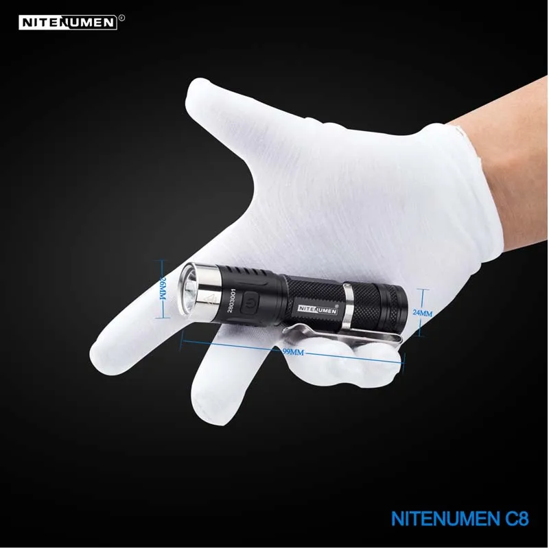 NITENUMEN X1 1xcree XM-L2 850 люмен 5-режим USB Перезаряжаемые светодиодный фонарик(1x18650
