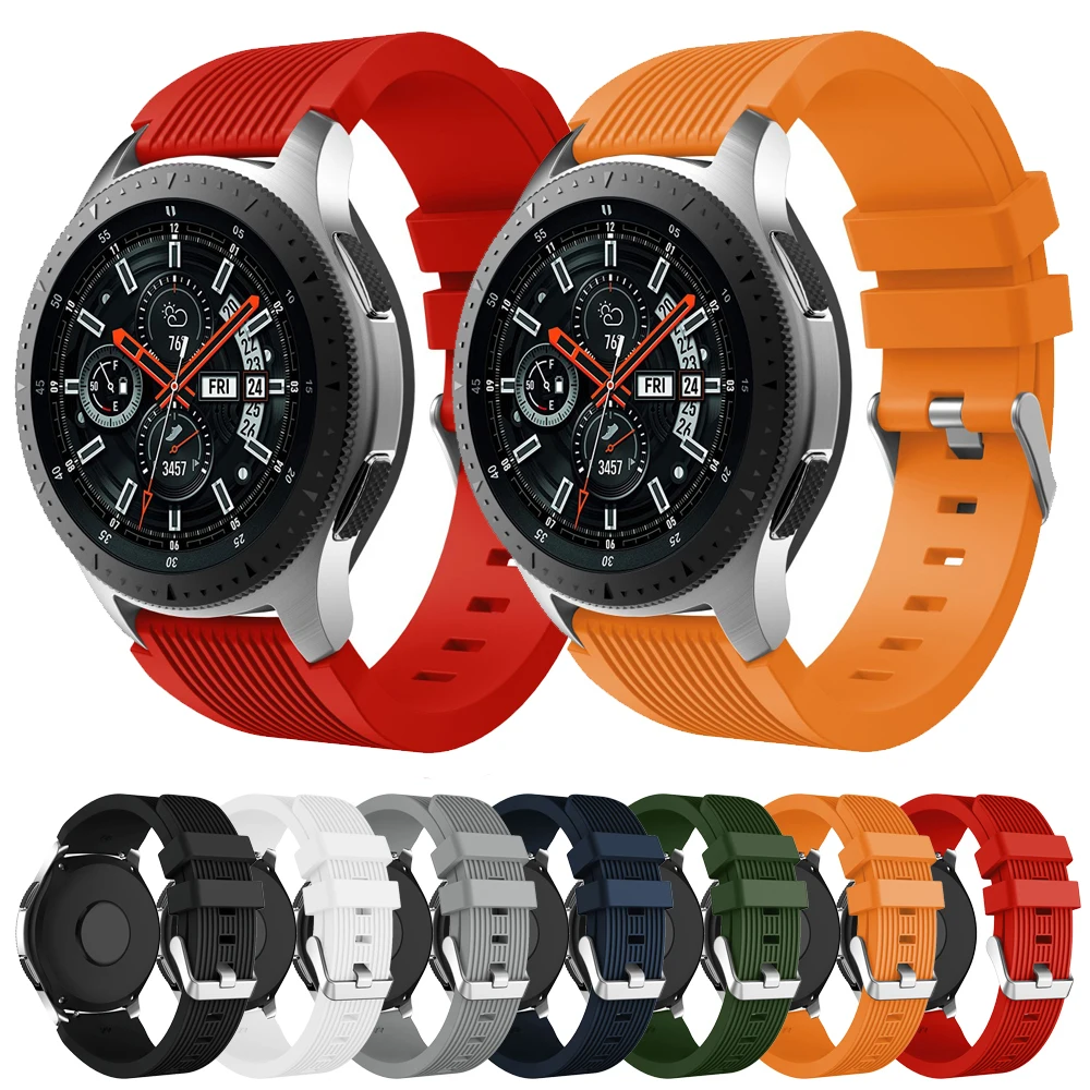 Резиновый ремешок на запястье для Samsung Gear S3 Frontier Classic 46 мм силиконовый Ремешок