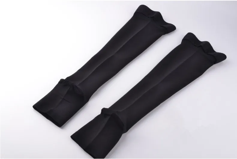 Black-Open toe-L Компрессионные носки высокие чулки колготки носки профессиональные 20-30mmHg утягивающие Гольфы Компрессионные носки - Цвет: Black-Open toe-L