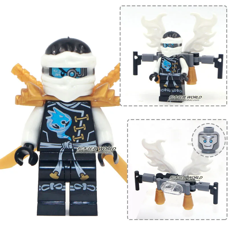 8 шт. Фантом Skybound Летающий ниндзя Bonezai Zane фигурки Kai jay Cole Snake Lloyd minifig строительные