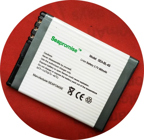 Оптовая продажа 5 шт партия Мобильный телефон батарея BL 4S BL4S для Nokia 2680S 3600S 3710F 7020