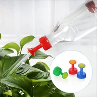 plastic home pot watering bottle nozzle for 3cm water bottle sprinkler nozzle plants flower watering tools random color